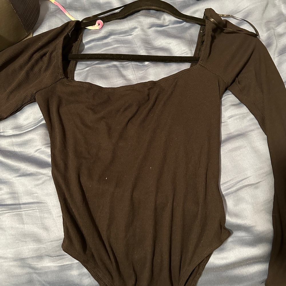 long sleeve black bodysuit